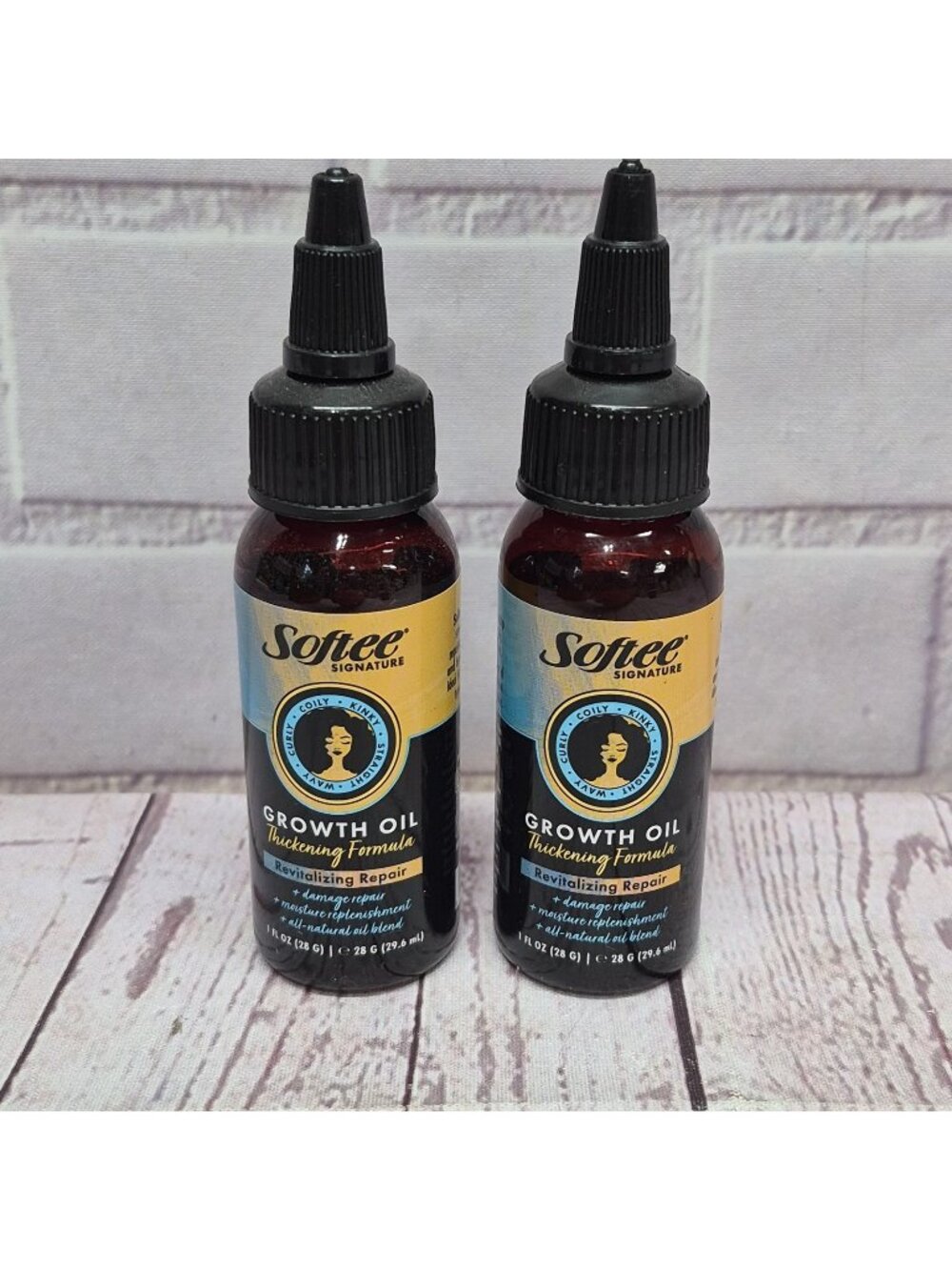 Softee Signature Growth Oil~Thickening Revitalizing Formula~Lot Of‎ 2 Bottle~1oz